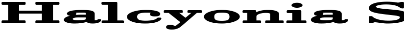 Halcyonia Superwide font