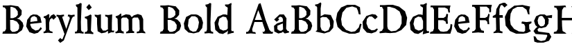 Berylium Bold font