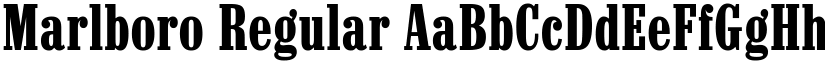 Marlboro Regular font