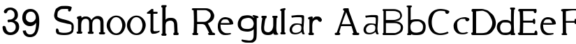 39 Smooth Regular font