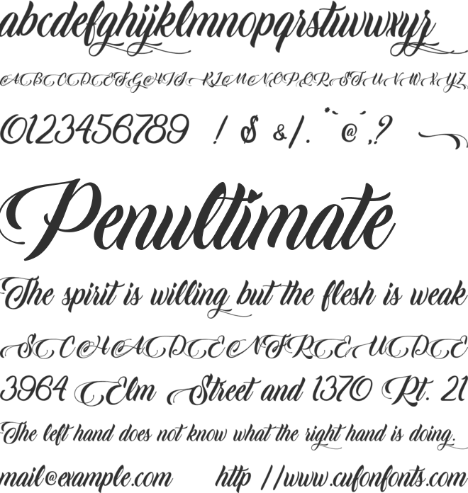 King Lionel - Personal Use font preview