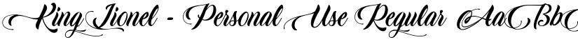 King Lionel - Personal Use Regular font