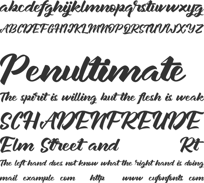 Janetalus font preview