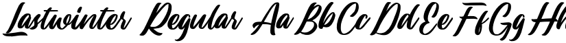 Lastwinter Regular font