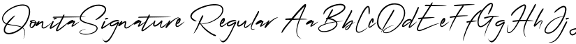 QonitaSignature Regular font