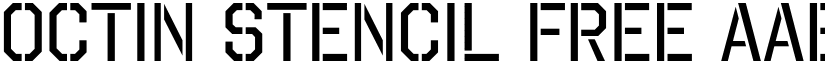Octin Stencil Free font