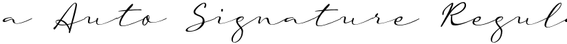 a Auto Signature Regular font