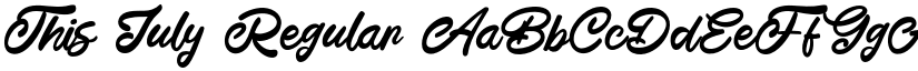 This July Regular font