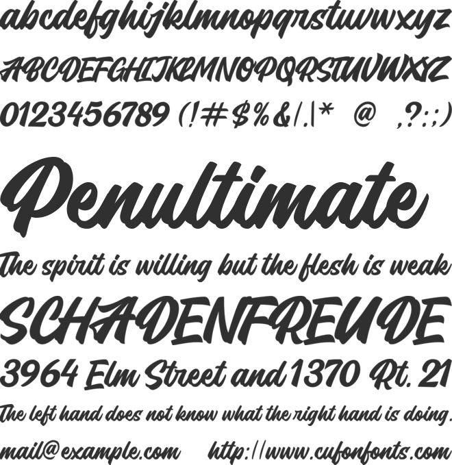 Bonesly PersonalUse font preview
