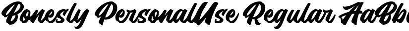 Bonesly PersonalUse font download