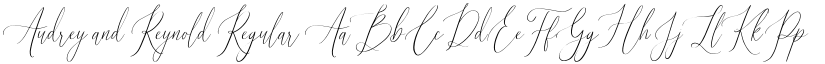 Audrey and Reynold Regular font