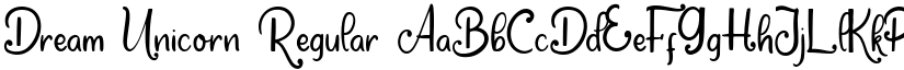 Dream Unicorn Regular font
