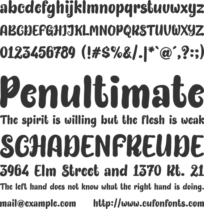 Bittermilk font preview