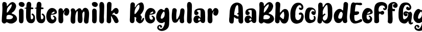 Bittermilk Regular font
