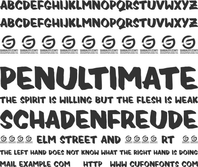 Pricedrop font preview