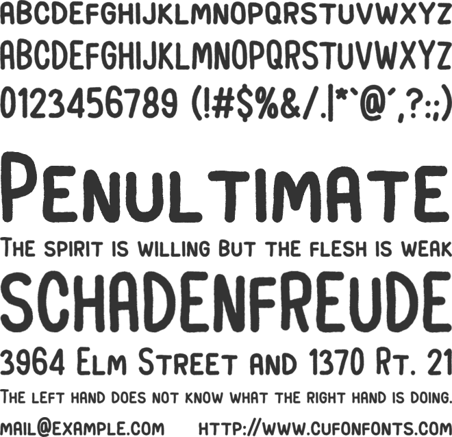 Earth Spirit font preview