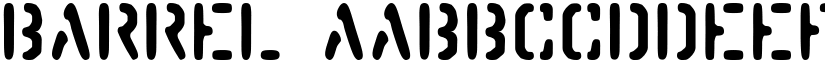 Barrel font