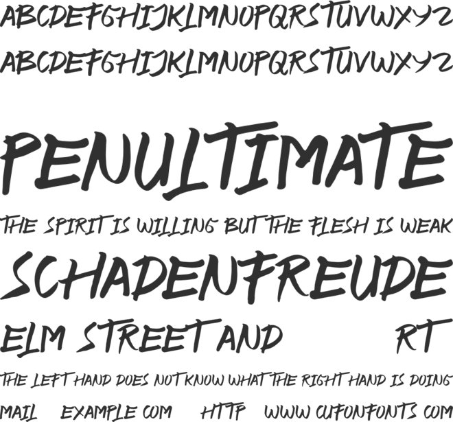 UNDER GROUNDS font preview