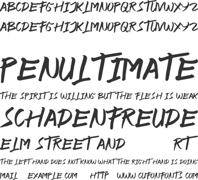 UNDER GROUNDS font preview