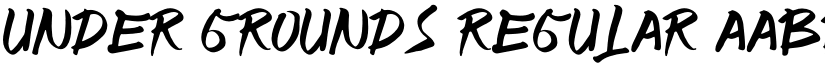 UNDER GROUNDS Regular font