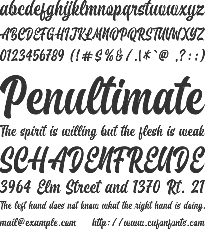 Brayles font preview
