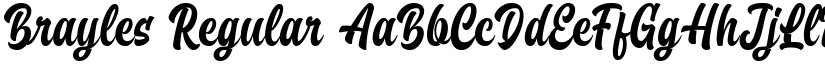 Brayles Regular font