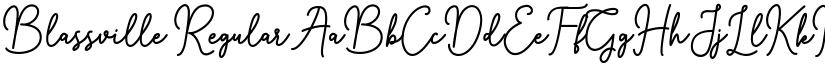Blassville Regular font