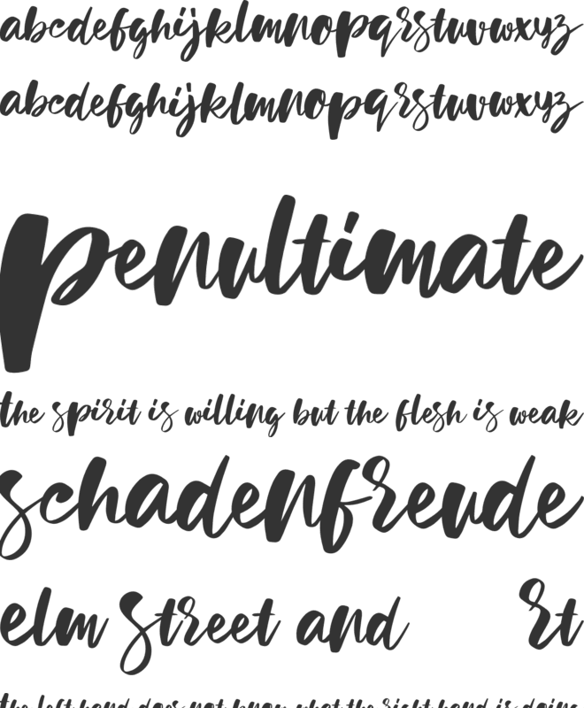 Holiday Sun font preview