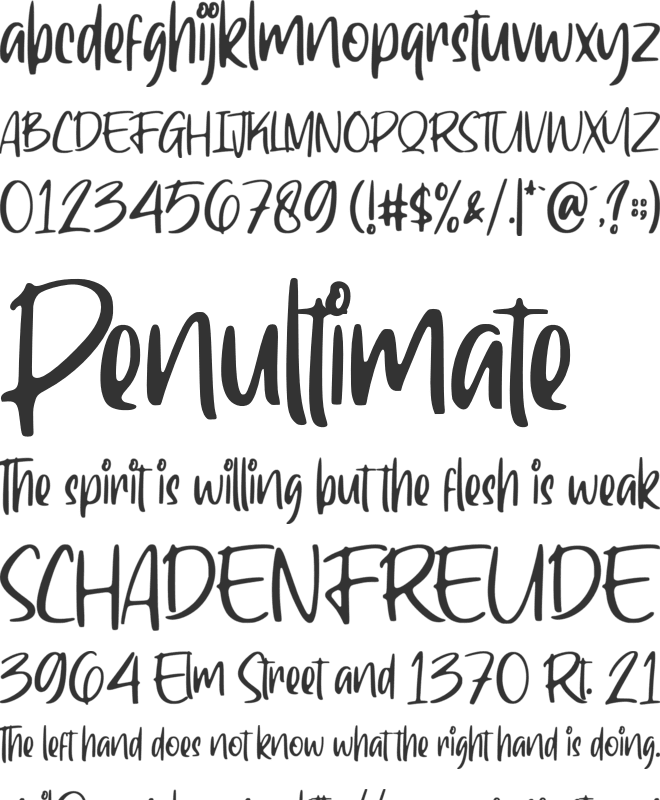 Ragnarock font preview