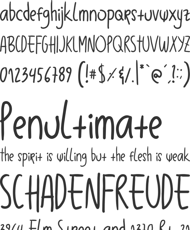 Balibong font preview