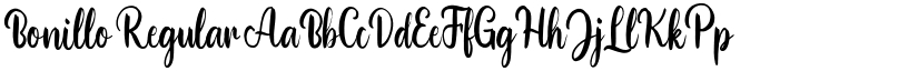 Bonillo Regular font