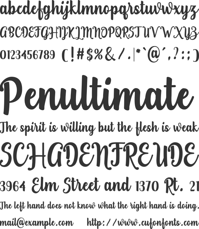 aquarium font preview