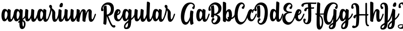 aquarium Regular font