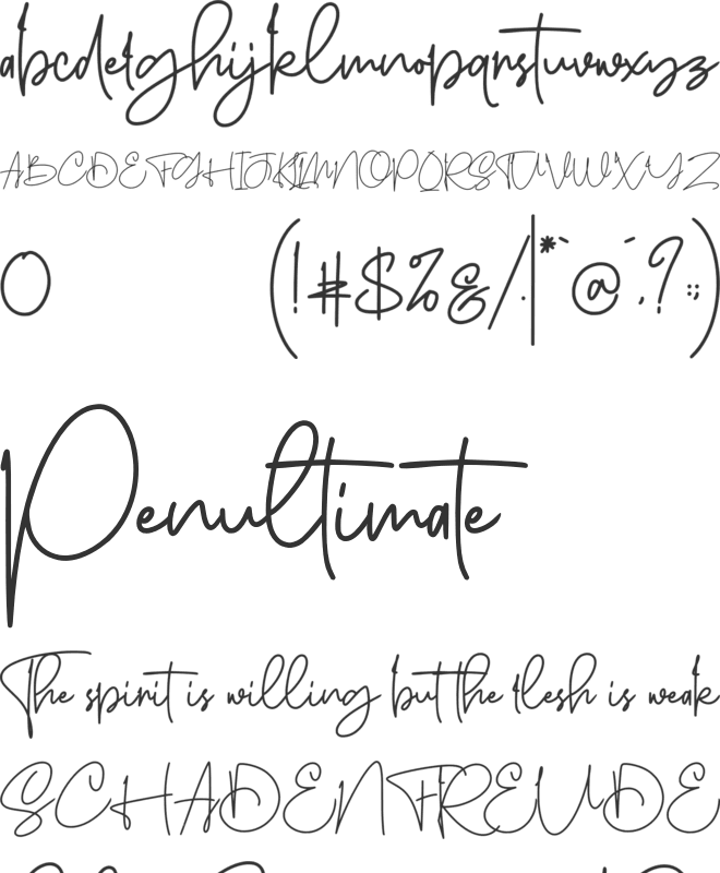 Sanpaullo font preview