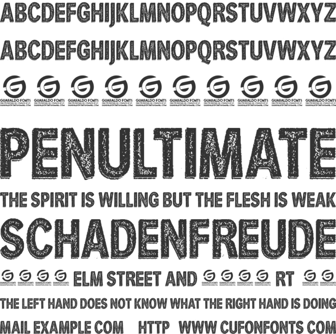 She Rocks Personal Use font preview