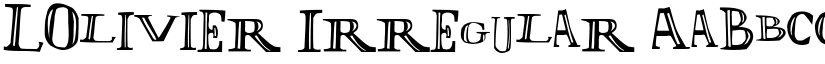 LOlivier Irregular font