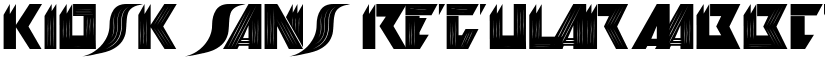 Kiosk Sans font download