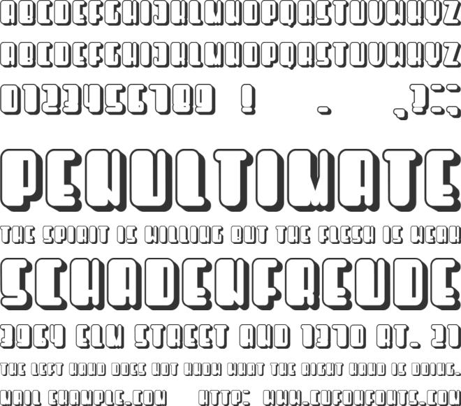 Releases font preview