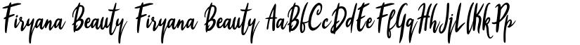 Firyana Beauty Firyana Beauty font