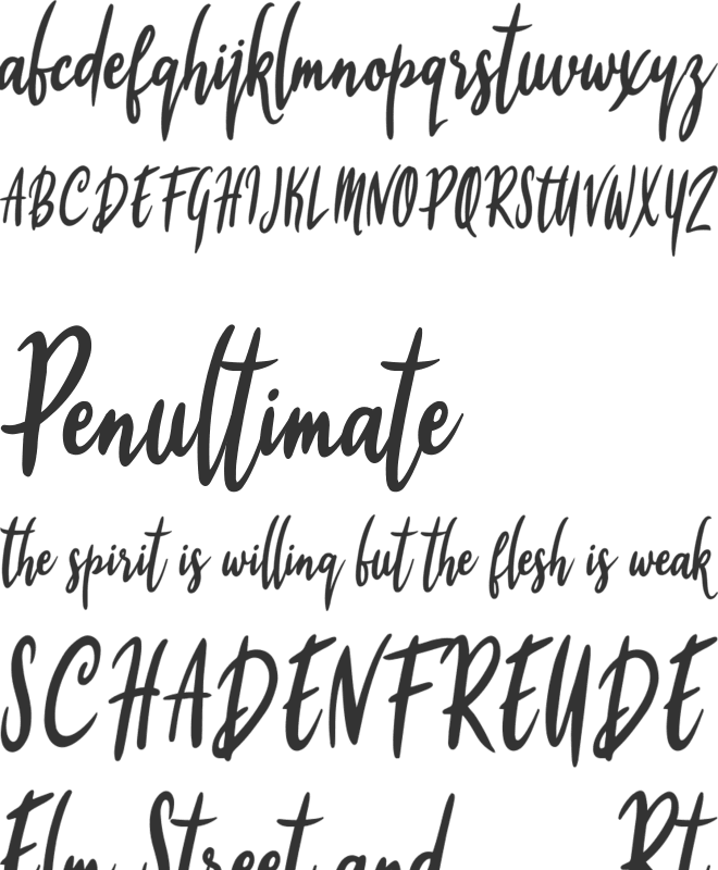 Firyana Beauty font preview