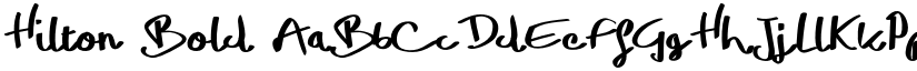 Hilton Bold font