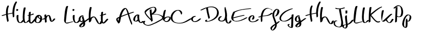 Hilton Light font