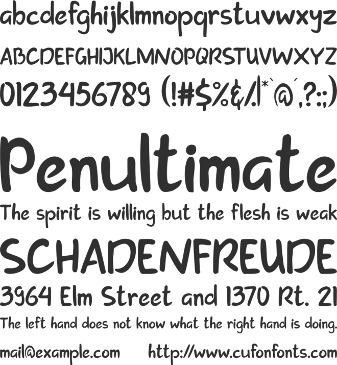 creation font preview