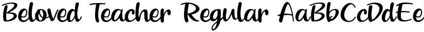 Beloved Teacher Regular font
