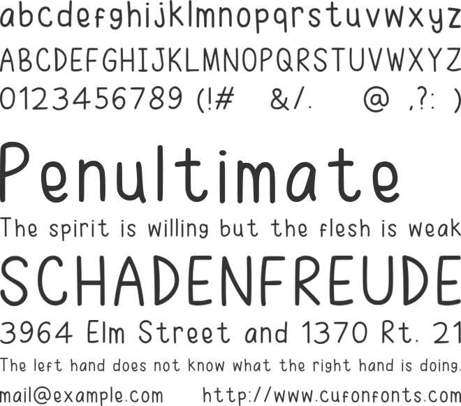 Ruhma Font font preview