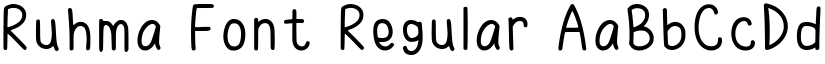 Ruhma Font Regular font