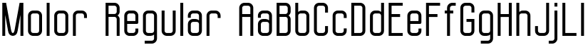 Molor Regular font