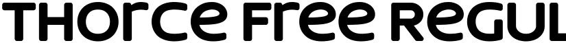 Thorce Free Regular font