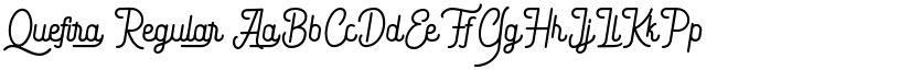 Quefira Regular font