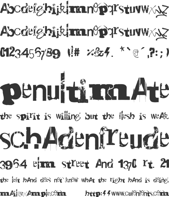 Gadetyper font preview